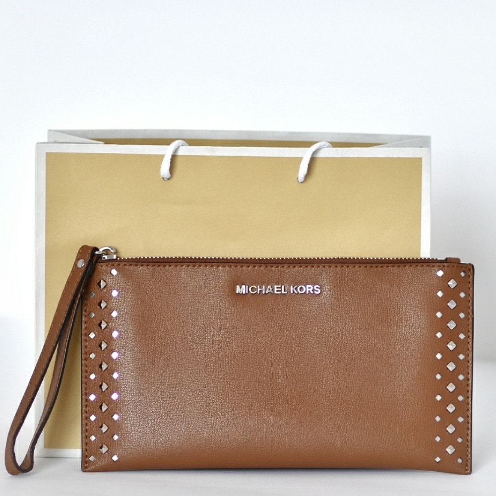 Michael Kors Jet Set Travel Clutch (brown)